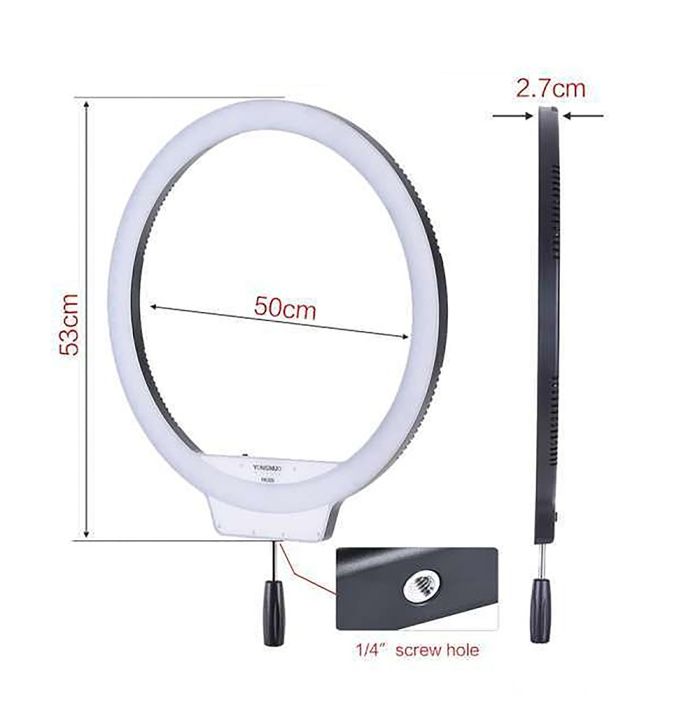 Кільцевий LED освітлювач Yongnuo YN-308 (YN308) - 5500K - для портретної, б'юті та селфі зйомки