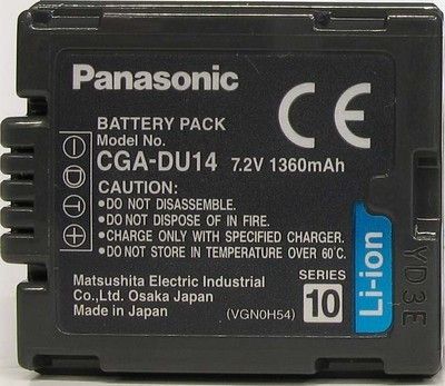 Акумулятор CGA-DU14 (замінюємо з CGA-DU07, CGA-DU21, CGA-DU12) для камер Panasonic