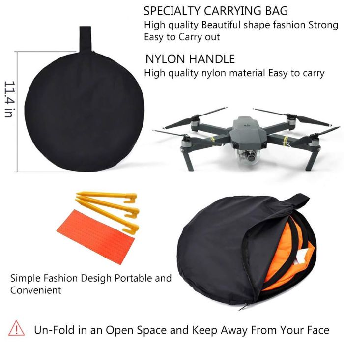 Посадковий майданчик дронів (квадрокоптерів) всіх типів - 75 см (код XT-503)