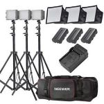 Комплект світла NEEWER (3 x LED світильники зі стійками та софтбоксами - сумка для перенесення)