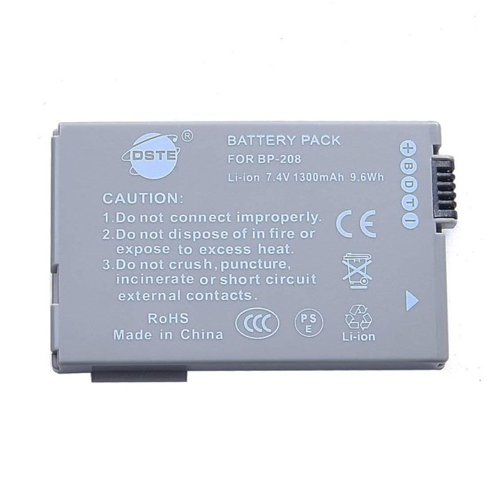 Акумулятор для камер CANON - BP-208 (BP-308) аналог - 1300 ma