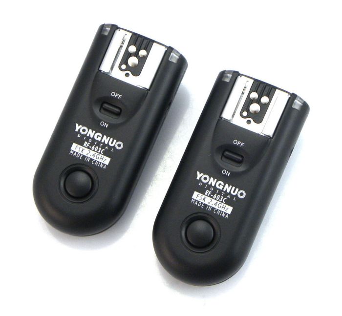 Радіосинхронізатор Yongnuo RF-603C1 для CANON EOS 70D, 60D, 700D, 650D, 600D, 550D, 500D, 450D, 400D, 350D