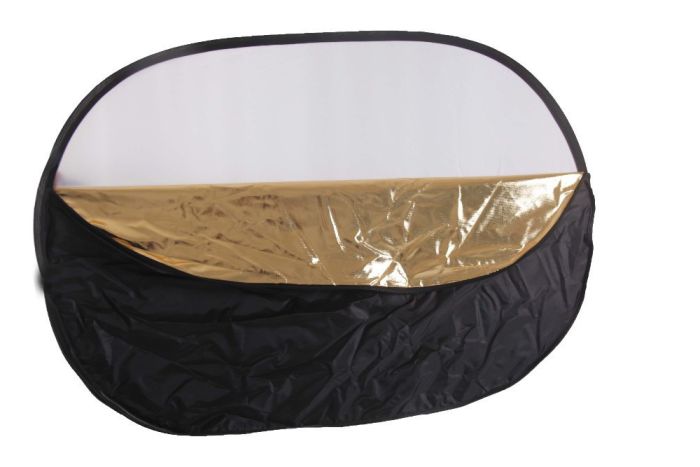 Фото рефлектор - відбивач овальний (прямокутний) 5 в 1 діаметром 130 х 180 см