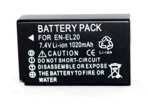 Акумулятор EN-EL20 (аналог) для фотоапаратів NIKON 1 J1, J2, J3, CoolPix A - 1020 ma