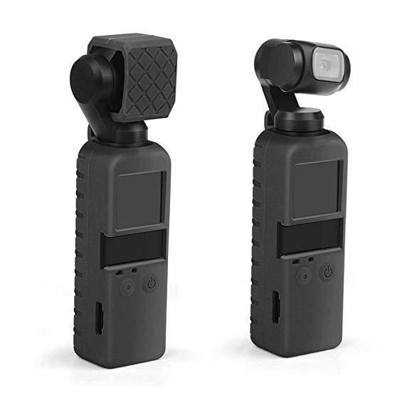 Силіконовий чохол для камери та кришка-ковпачок для DJI Osmo Pocket - блакитний (код XT-533)