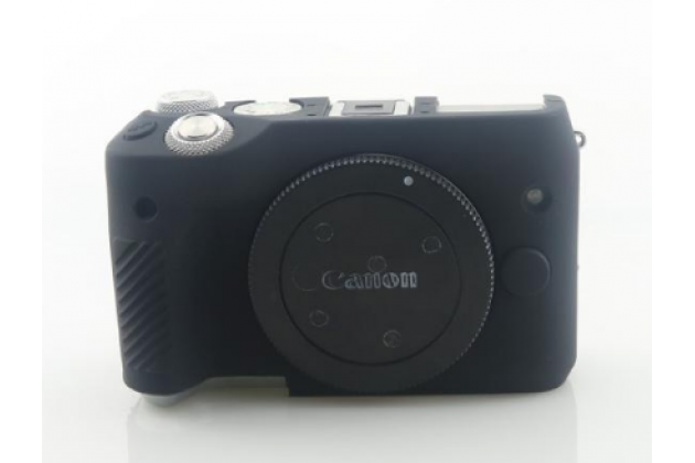 Захисний силіконовий чохол для фотоапаратів Canon EOS M6 - чорний