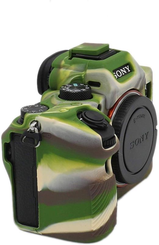 Захисний силіконовий чохол для фотоапаратів SONY A7 III, A7r III, A7s III, A9 - камуфляжний