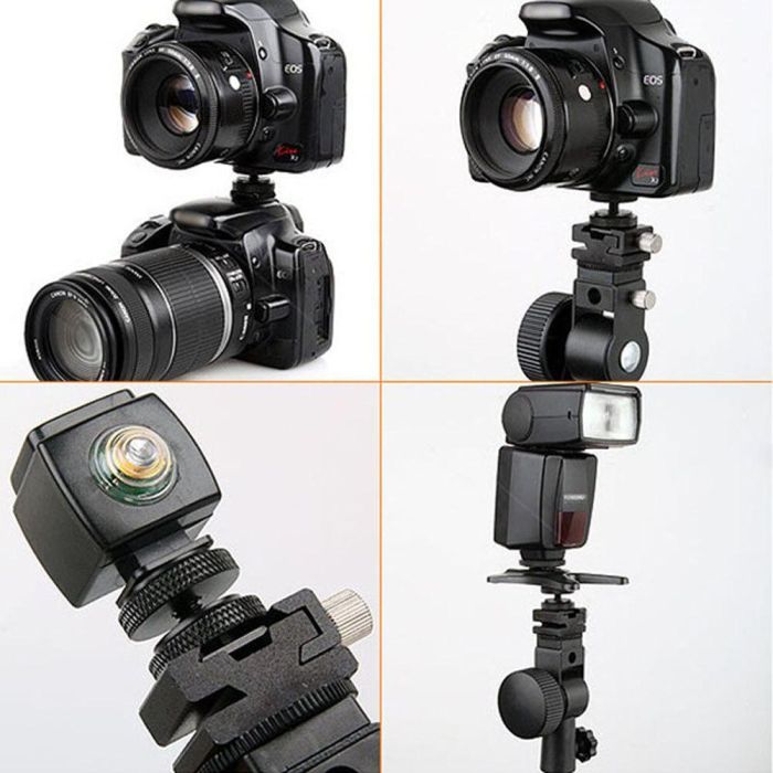 Адаптер (кріпильний гвинт) 1/4" з 2-ма затискними кільцями під гарячий черевик для встановлення обладнання