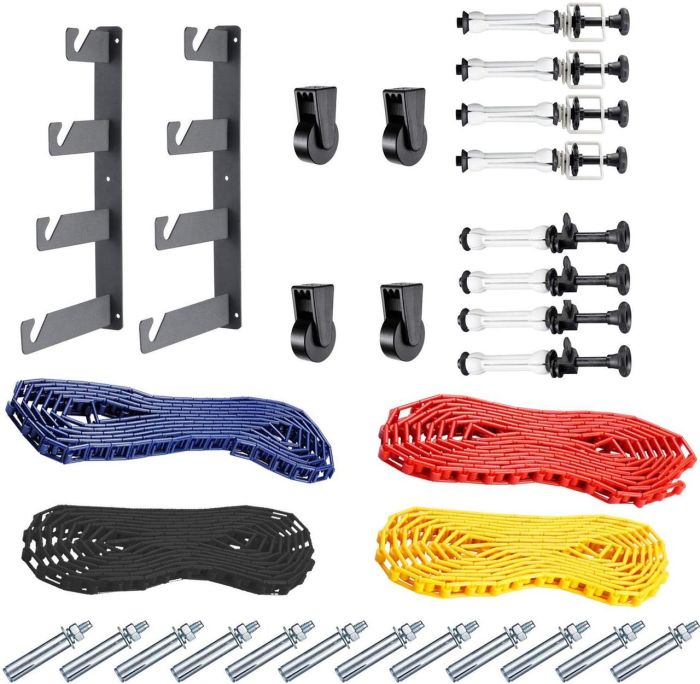 Система кріплення Visico B400 — 4 фонів на стіну або стелю (тримач для фотостудії) у комплекті з трубами