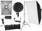 Комплект — 168 LED-світло (48 Вт, 3200 K-5600 K) + софтбокс 50 x 70 + стійка (2 м)