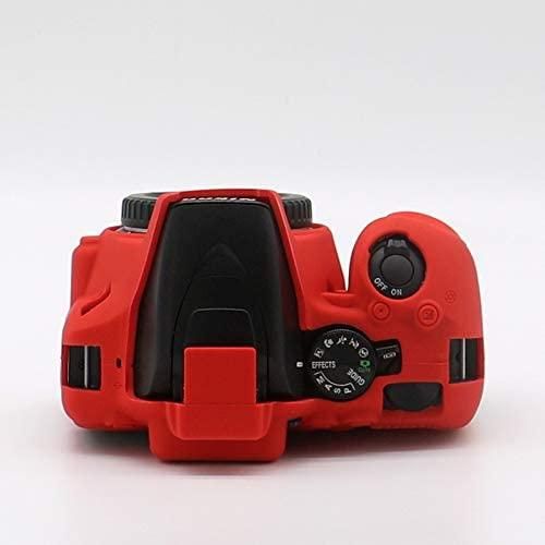 Захисний силіконовий чохол для фотоапаратів Nikon D3500 - червоний