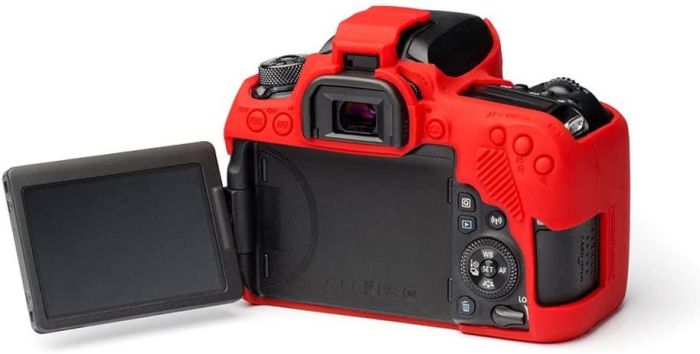 Захисний силіконовий чохол для фотоапаратів Canon EOS 77D - червоний