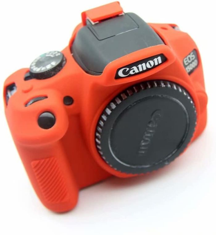 Захисний силіконовий чохол для фотоапаратів Canon EOS 1500D - червоний