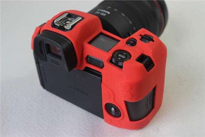 Захисний силіконовий чохол для фотоапаратів Canon EOS R - червоний