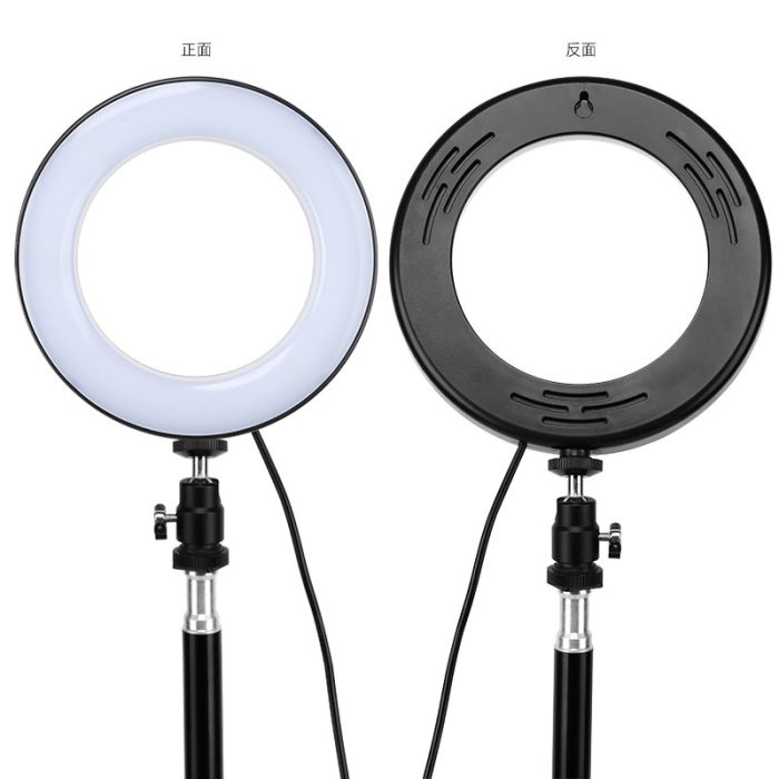 Кільцеве LED світло ZM118 (10" - 27см) з пультом, USB, стійкою 55 см та шарніром для предметної зйомки