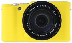 Захисний силіконовий чохол для фотоапаратів FujiFilm XA2, XA1, XM1, XM2 - жовтий