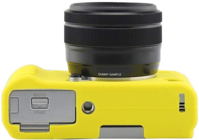 Захисний силіконовий чохол для фотоапаратів FujiFilm X-A3, X-A10 X-A20 X-A5 - жовтий