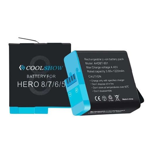 Акумулятор AHDBT-801 - аналог AJBAT-001 для GoPro Hero 8, 5, 6, 7 - 1220 ma