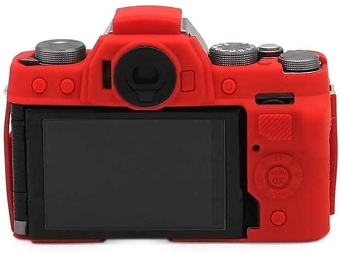 Захисний силіконовий чохол для фотоапаратів FujiFilm X-T100 - червоний