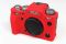 Захисний силіконовий чохол для фотоапаратів FujiFilm X-T4 - червоний