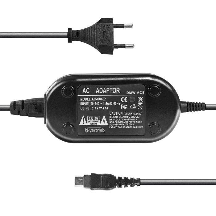 Мережевий адаптер DMW-AC5+DMW-DCC4 (разом акумулятора DMW-BCF10) для камер Panasonic — живлення від мережі 220 В