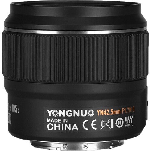 Об'єктив YONGNUO YN42.5mm F1.7M II (2 версія) для Panasonic, Olympus і т. д. (Micro 4/3 - mount) автофокусний