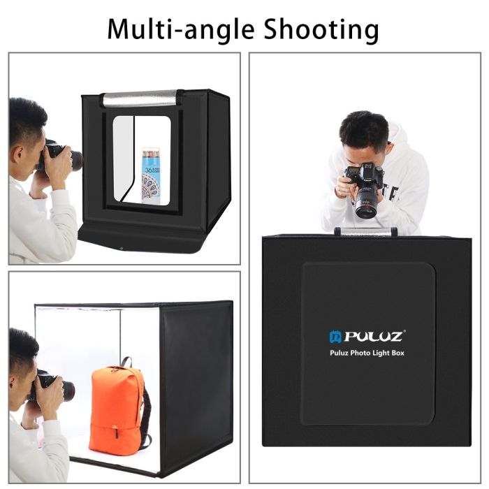 Лайтбокс (фотобокс) Puluz з LED світлом PU5060EU для предметної фотозйомки (макрозйомки) 60 х 60 х 60