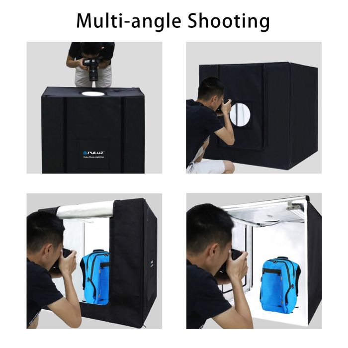 Лайтбокс (фотобокс) Puluz з LED світлом PU5080EU для предметної зйомки (макрозйомки) 80 х 80 х 80