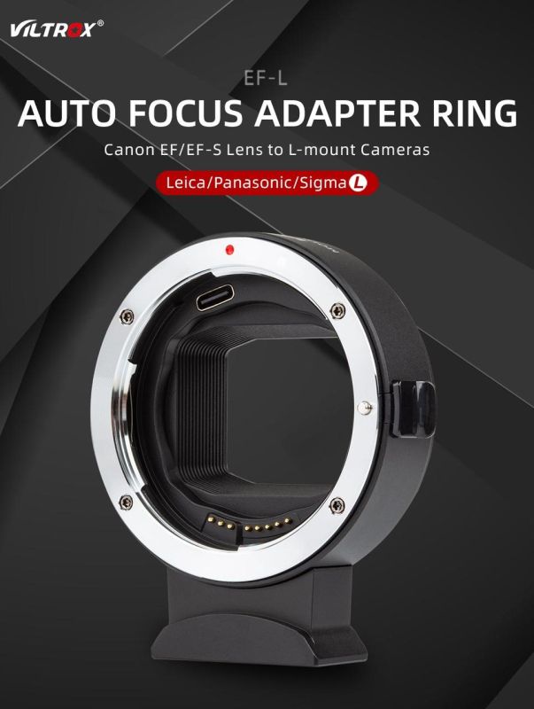 Адаптер автофокусний Viltrox EF-L для об'єктиву EF, EF-S на байонет Panasonic-L (L-mount для Leica L, Sigma L)