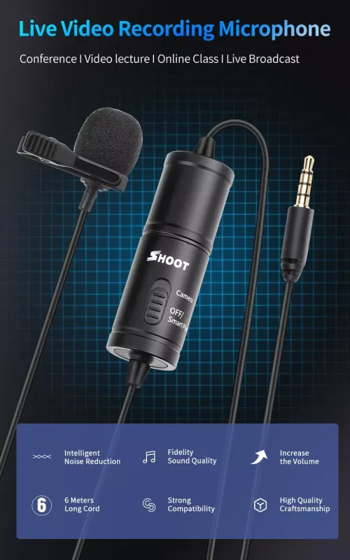 Петличний мікрофон SHOOT - XT-575