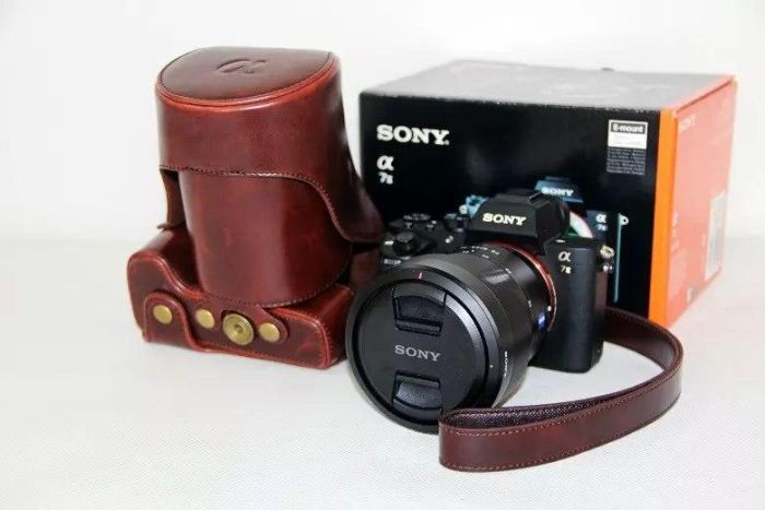 Захисний футляр - чохол для фотоапаратів SONY A7 II, A7 III, A7r II, A7r III, A7s II - кава