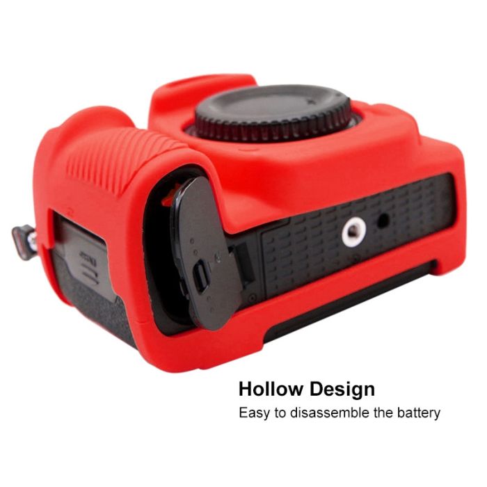 Захисний силіконовий Puluz PU7135R чохол для фотоапаратів Nikon D780 - червоний