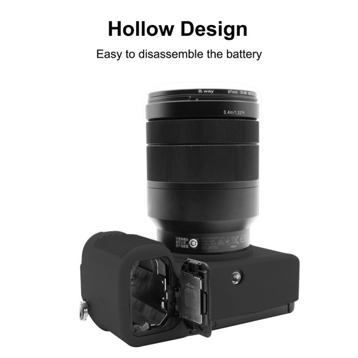 Захисний силіконовий чохол Puluz PU7139B для фотоапаратів SONY Sony A7C/ILCE-7C - чорний