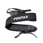 Плечовий шийний ремінь для фотоапаратів PENTAX (неопрен) - білий напис