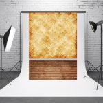 Фотофон, фон для фото вініловий текстурний 1.5×2.1 м Вінтаж стіна + Дерев'яна підлога (TBD04182918)