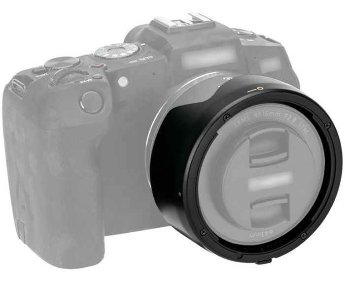 Бленда EW-65C (LH-EW65C BLACK) - JJC для об'єктиву Canon RF 16mm f/2.8 STM