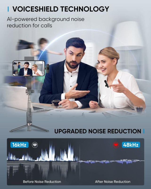 Бездротова петлична система із двох мікрофонів Convers K1 для телефону на Android Type-C (BPM-02)