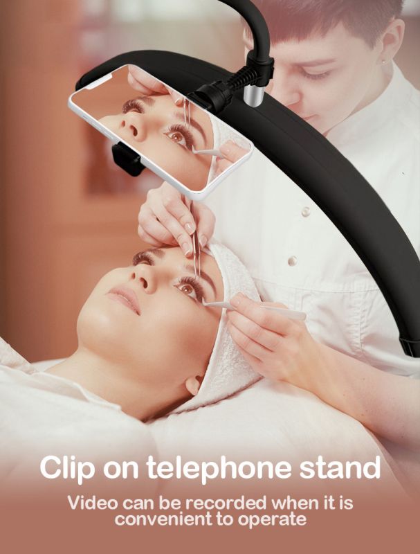 LED безтінова Moon лампа для відеобрезорів, вій, тату, брови — освітлення для косметології HD-M6X Censreal