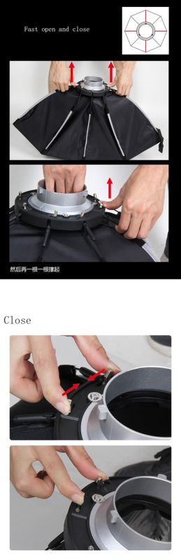 Софтбокс, розсіювач, дифузор (Softbox), октобокс Triopo — K2-55 з байонетом Bowens/Elichrom