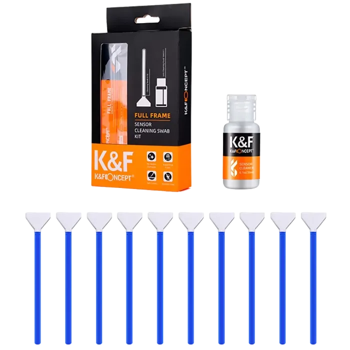 Набір для догляду за матрицею K&F Concept — 24 mm Full-Frame Sensor Cleaning Swab Kit (SKU.1617)
