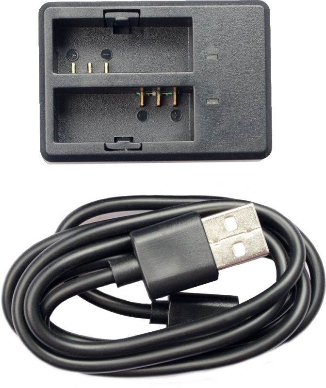 Зарядний пристрій для SJCAM SJ9 Strike, SJ9 Max, SJ10 Pro, SJ10X — для двох акумуляторів