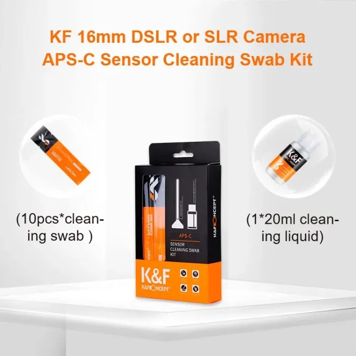 Набір для догляду за матрицею K&F Concept 16 mm APS-C Sensor Cleaning Swab Kit (SKU.1616)