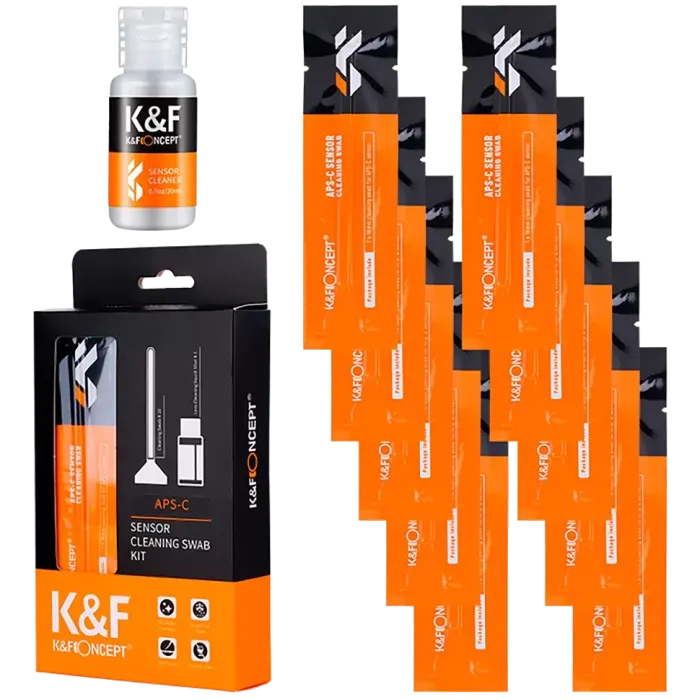 Набір для догляду за матрицею K&F Concept 16 mm APS-C Sensor Cleaning Swab Kit (SKU.1616)