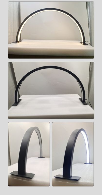 LED безтінова Moon лампа настільна ля відеобзорів, манікюру, освітлення для косметології 120X Censreal чорна