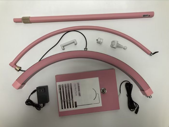 LED безтінова Moon лампа для відеобрезорів вій тату брови освітлення для косметології HD-M12X Censreal біла