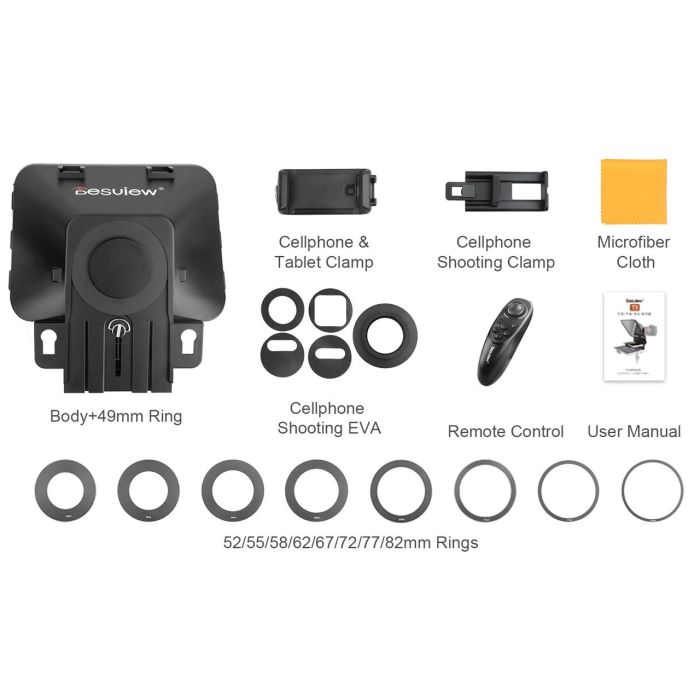 Телесуфлер — телепромтер Desview (Bestview) T3 telepromter — суфлер для смартфона або планшета