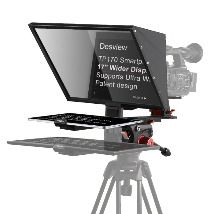 Телесуфлер-телевізор Desview (Bestview) TP170 telepromter (17") — суфлер для планшета