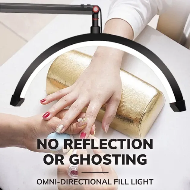 Настільна LED безтінова Moon лампа для відеобзорів, вій, тату, брови — для косметології HD-M3X Censreal