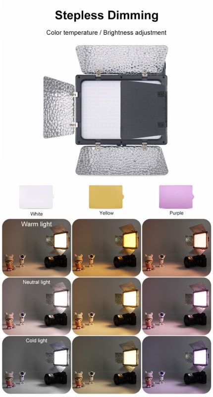 Комплект (набір) "MEDIUM S" — LED-світло Teyeleec WS-300 II (3200-6500 K) + мережевий адаптер + стійка 2 м.