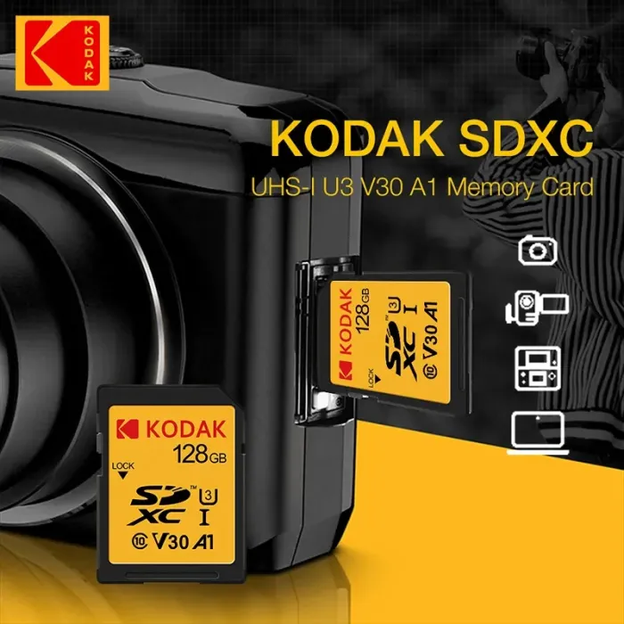 Картка пам'яті Kodak SD 64 GB (U3/V30/A1)